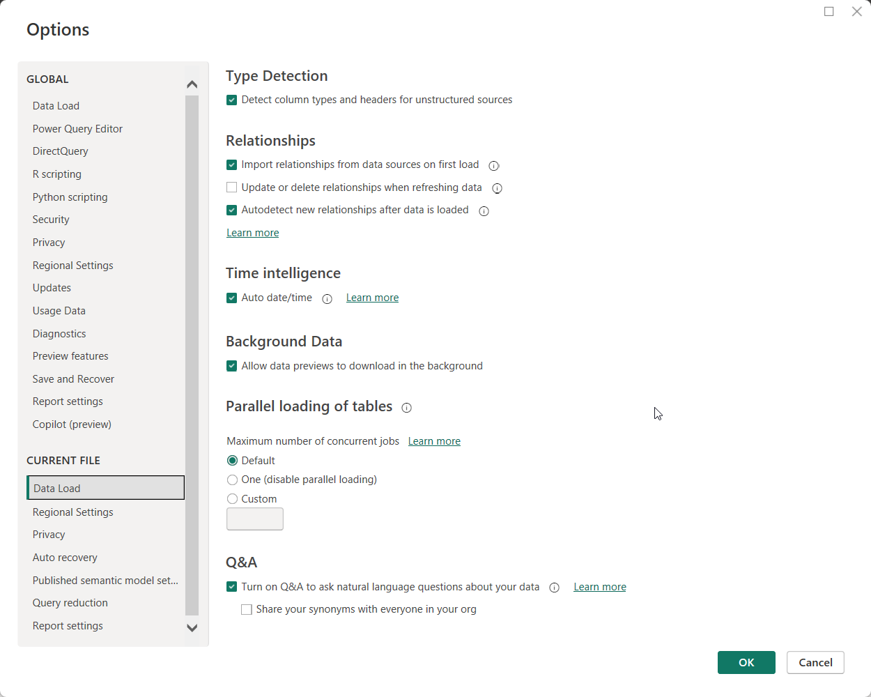 Disable automatic relationship detection